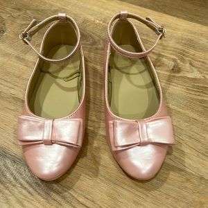 Janie and Jack pink irredentist flats